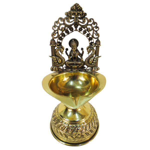 Brass Laxmi Deepak 7 Inch KBH09311