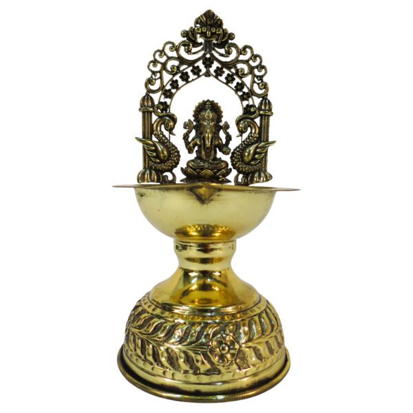 Brass Ganesh Deepak 7 Inch KBH09312