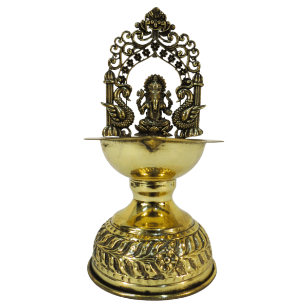 Brass Ganesh Deepak 7 Inch KBH09312