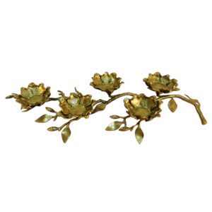 Brass 5 Flower Decor Stand 1.2 Inch KBH09378
