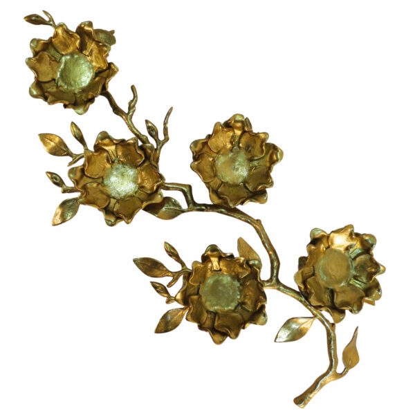 Brass 5 Flower Decor Stand 1.2 Inch KBH09378