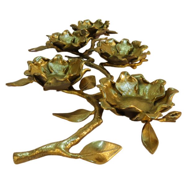 Brass 5 Flower Decor Stand 1.2 Inch KBH09378