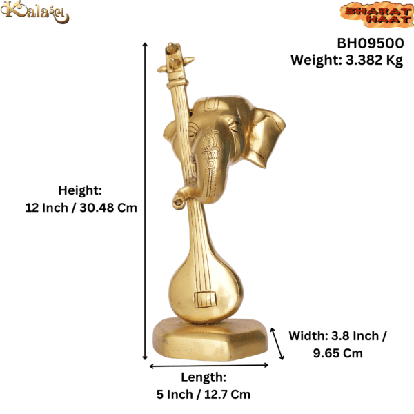 Brass Ganesha 12 Inch KBH09500