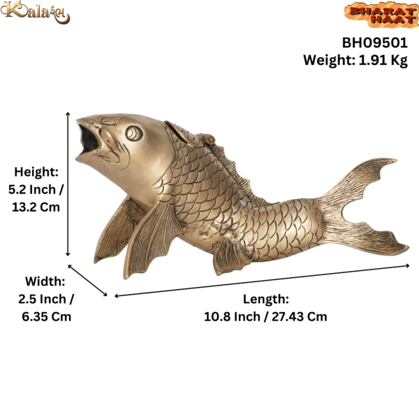 Brass Fish Box 5.2 Inch KBH09501