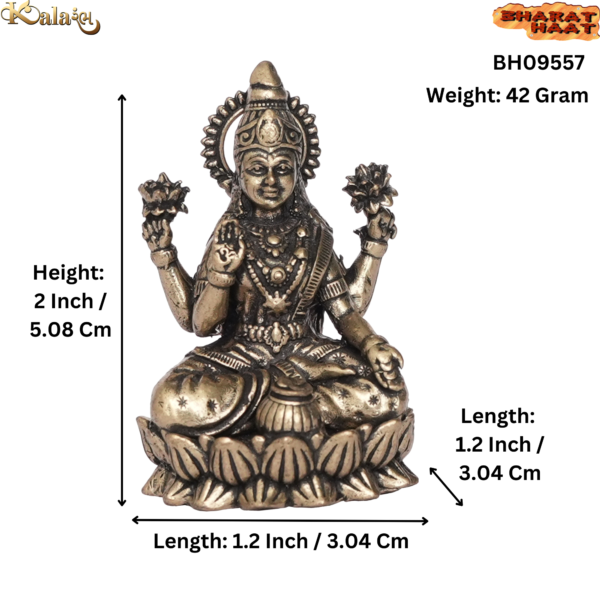 Brass Lakshmi 2 Inch KBH09557