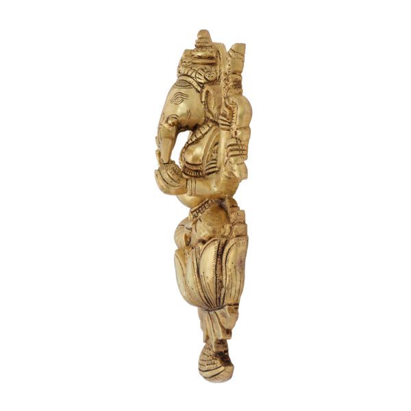 Brass Ganesha Wall Hanging 12 Inch BH09589