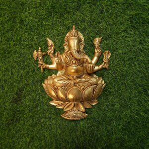 Brass Ganesha Wall Hanging 12 Inch BH09589