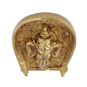 Brass Ganesha Wall Hanging 3.8 Inch BH09590