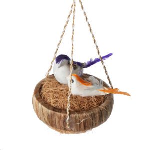 weed grass BIRDS with NEST 7.5 Inch KBH10104