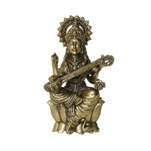 Brass Saraswati maa 4.5 Inch KBH10192