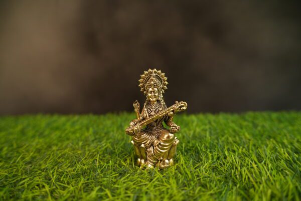 Brass Saraswati maa 4.5 Inch KBH10192