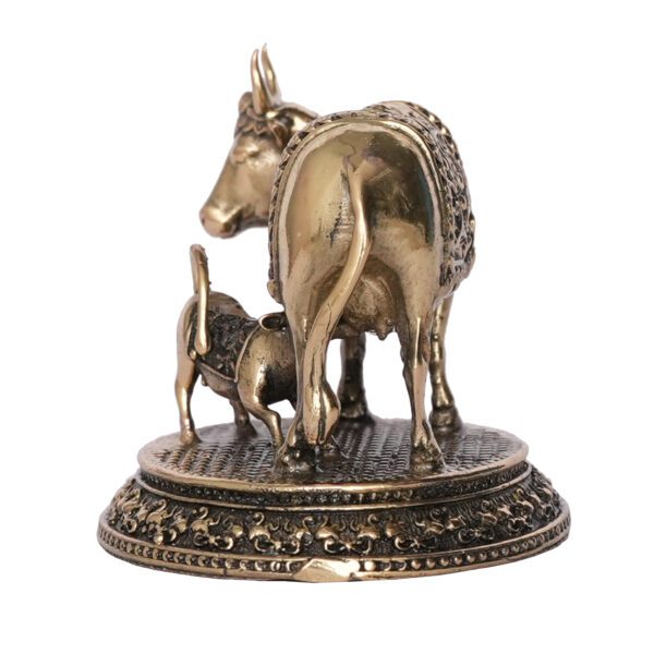 Brass Cow & Calf 1.9 Inch KBH09562