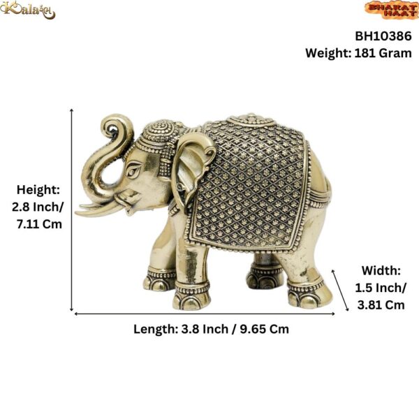 Brass Elephant 2.8 Inch KBH10386