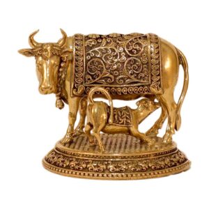 Brass Cow & Calf 1.5 Inch KBH10290