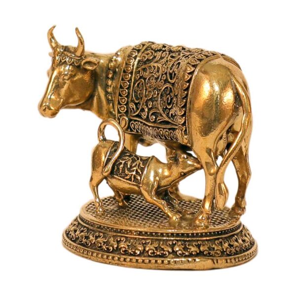 Brass Cow & Calf 1.5 Inch KBH10290