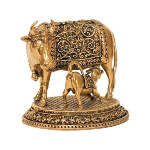 Brass Cow & Calf 1.5 Inch KBH10290