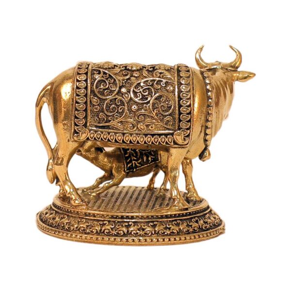 Brass Cow & Calf 1.5 Inch KBH10290