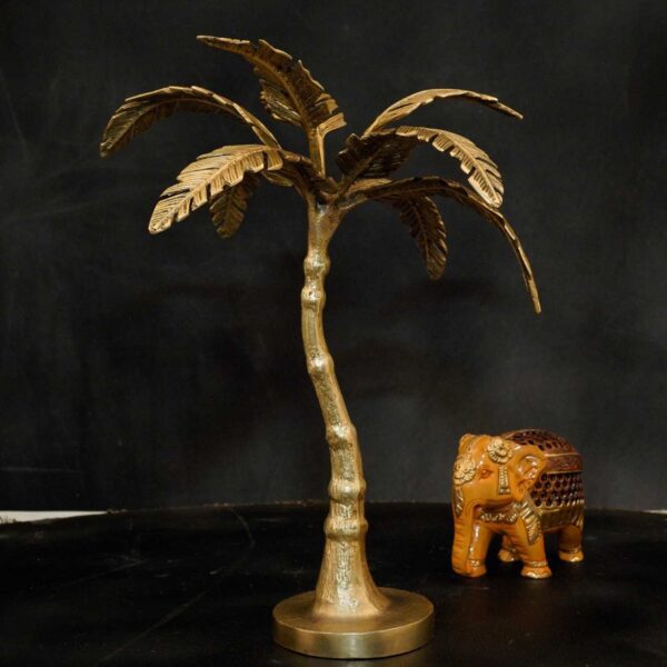 Brass Khajur Tree 13.2 Inch KBH07656