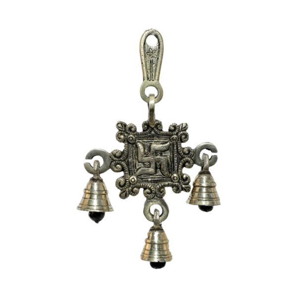 Brass Swastik Bell 7 Inch KBH08347