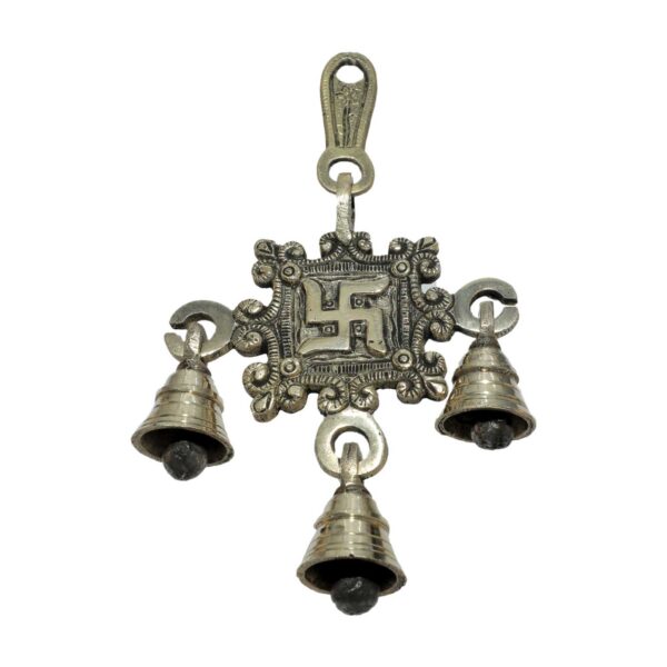 Brass Swastik Bell 7 Inch KBH08347