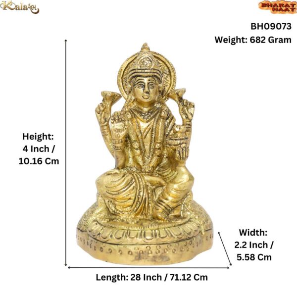 Brass LAKshmi 4 Inch KBH09073