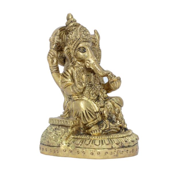 Brass GANESHA 4 Inch KBH09075