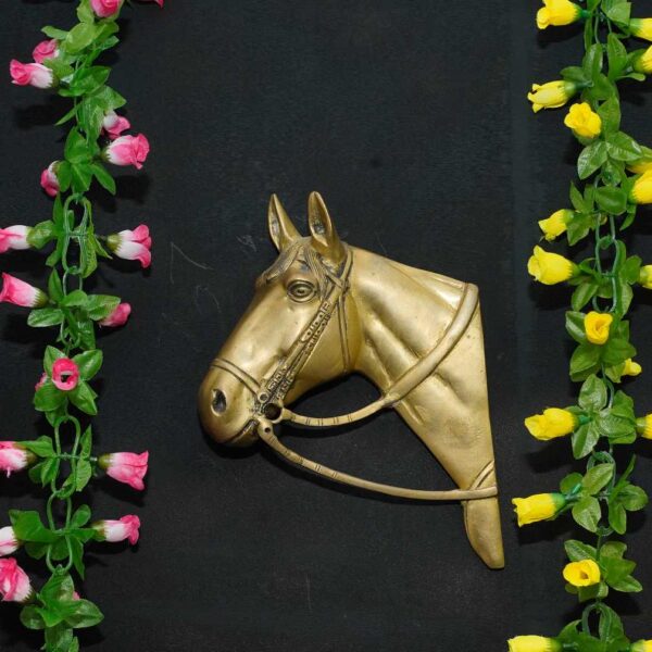 Brass horse Wall Hanging 6 Inch KBH09076