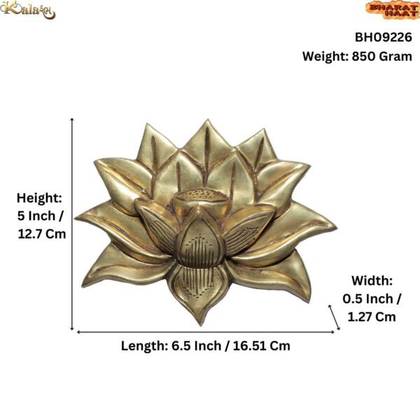 Brass Lotus Wal Hanging 5 Inch KBH09226