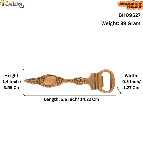 Brass Bottle Opener 1.4 Inch BH09627