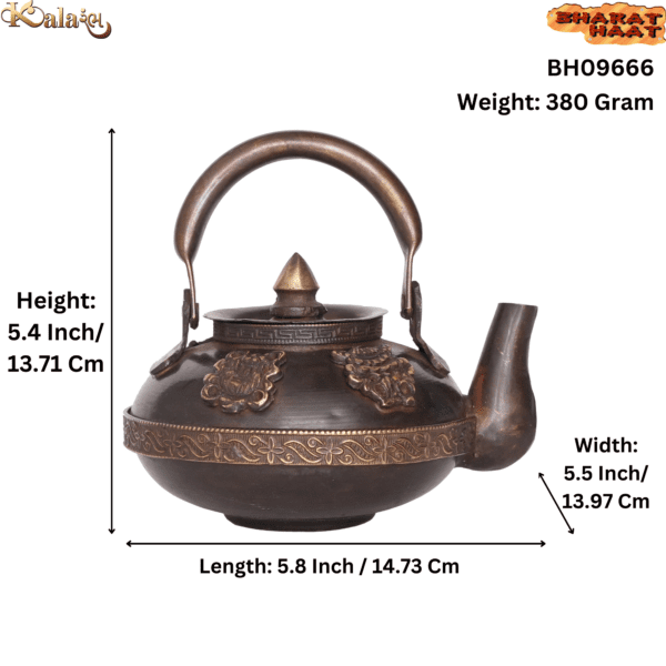 Copper & Brass Decorative Kettle 5.4 Inch BH09666