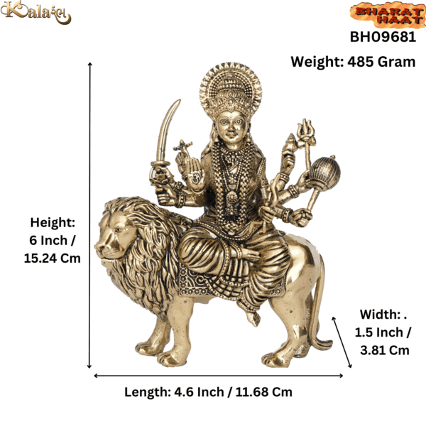 Brass Ambe maa 6 Inch BH09681