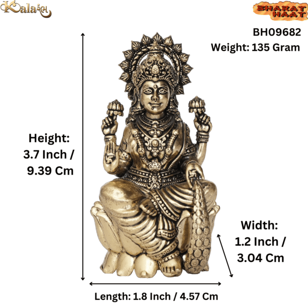 Brass Lakshmi 3.7 Inch BH09682