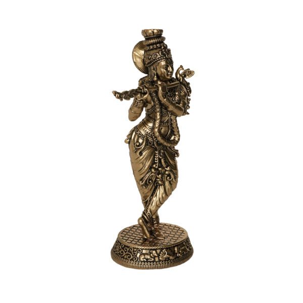 Brass Krishna 5.2 Inch KBH10034