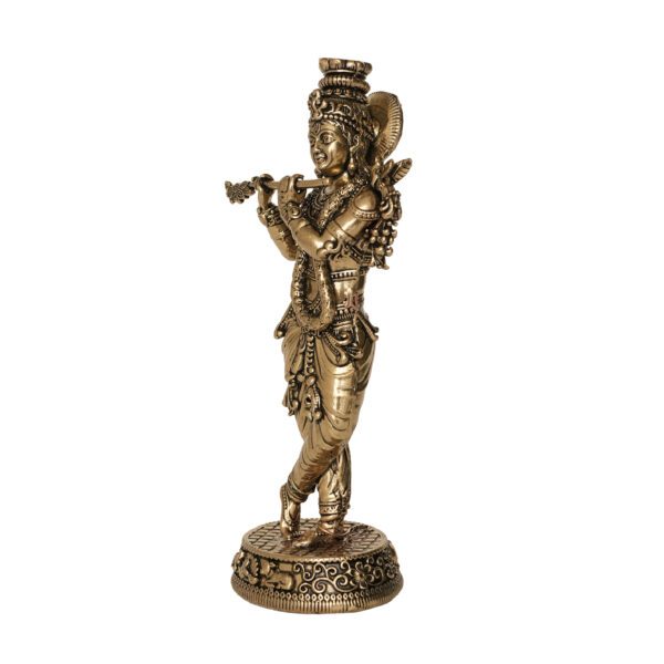 Brass Krishna 5.2 Inch KBH10034