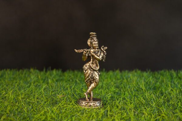 Brass Krishna 5.2 Inch KBH10034