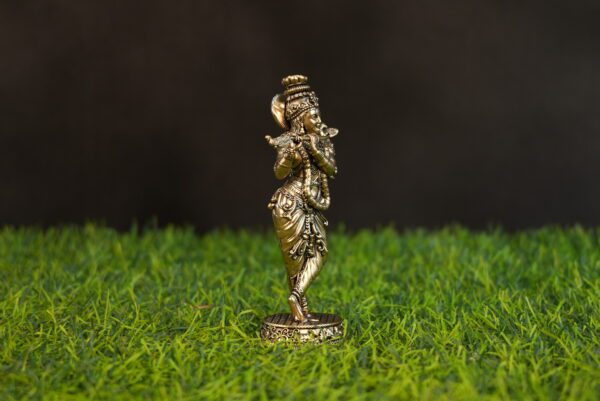 Brass Krishna 5.2 Inch KBH10034