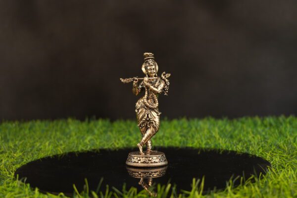 Brass Krishna 5.2 Inch KBH10034