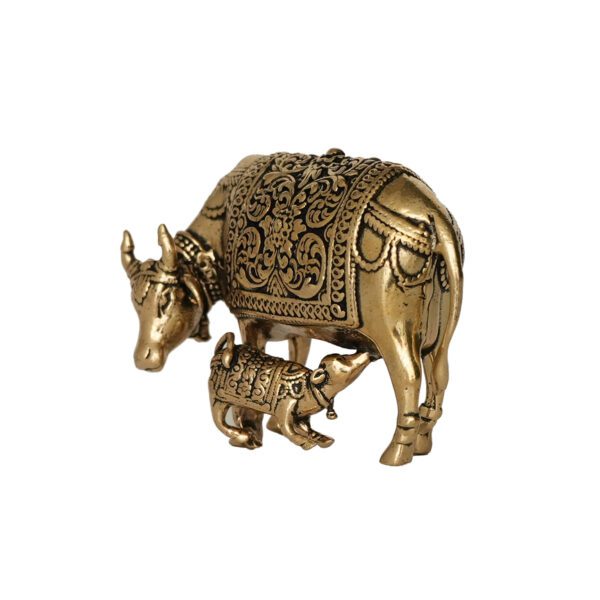 Brass Cow and Calf 1.5 Inch KBH10040