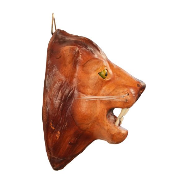 Leather Lion Face 6.5 Inch KBH10080