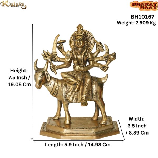 Brass Meldi maa 7.5 Inch KBH10167