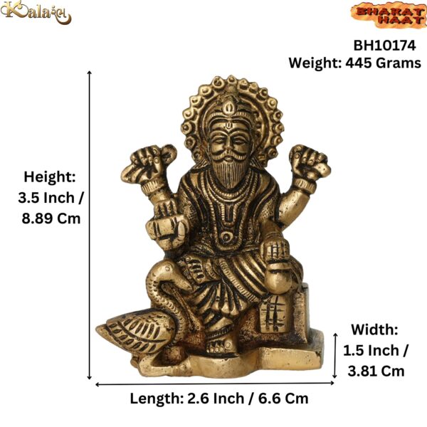 Brass Vishvakarma 3.5 Inch KBH10174