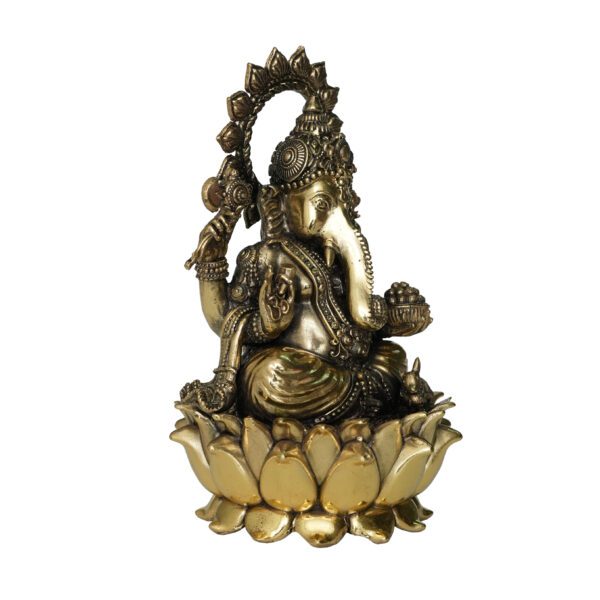 Brass Ganesha 8.5 Inch KBH10179