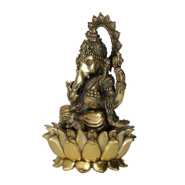 Brass Ganesha 8.5 Inch KBH10179