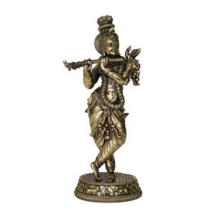 Brass Krishna 9.5 Inch KBH10180