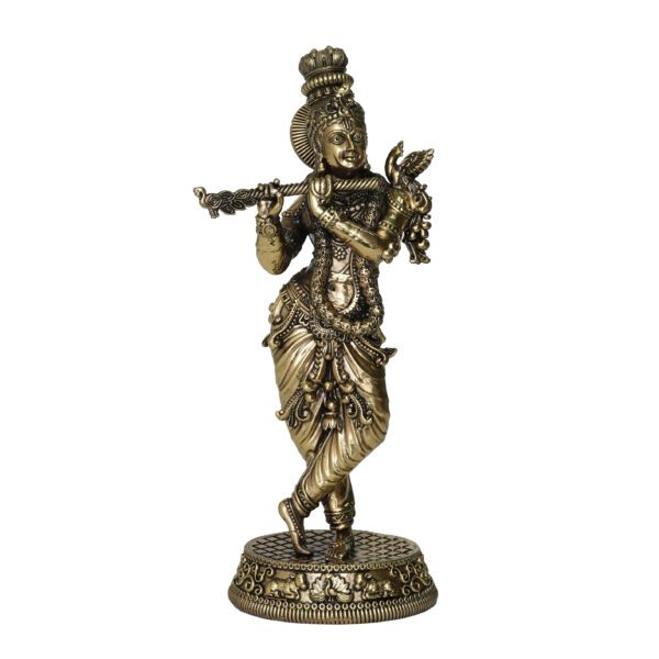 Brass Krishna 9.5 Inch KBH10180