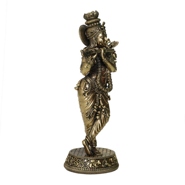 Brass Krishna 9.5 Inch KBH10180