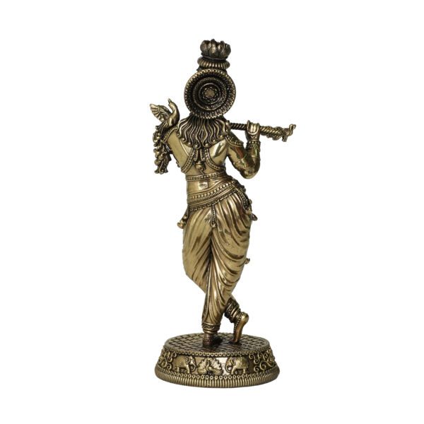 Brass Krishna 9.5 Inch KBH10180