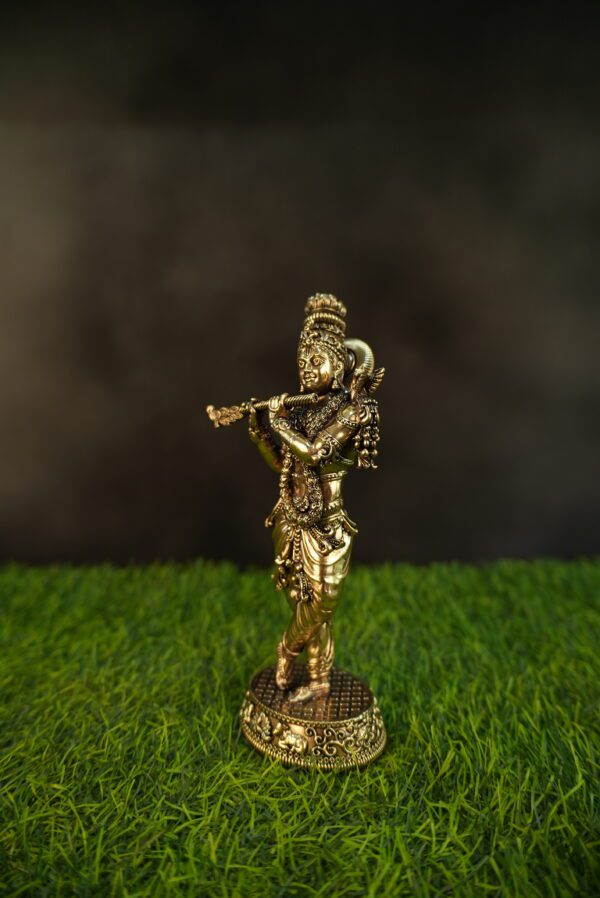 Brass Krishna 9.5 Inch KBH10180