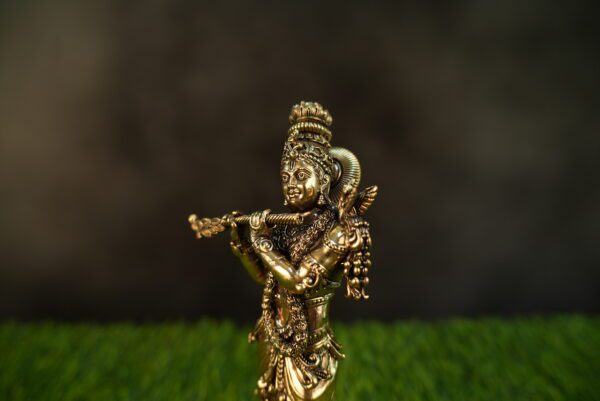 Brass Krishna 9.5 Inch KBH10180