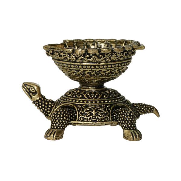 Brass Tortoise Diya 1.8 Inch KBH10184